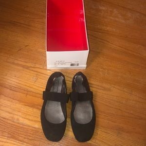 COACH black ballerina shoes